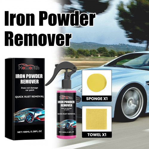 Homonth Iron Out Rust Stain Remover Spray - Car Wheel Cleaner & Iron Particle Detox, Perfect for Auto Detailing & Maintenance 100ml